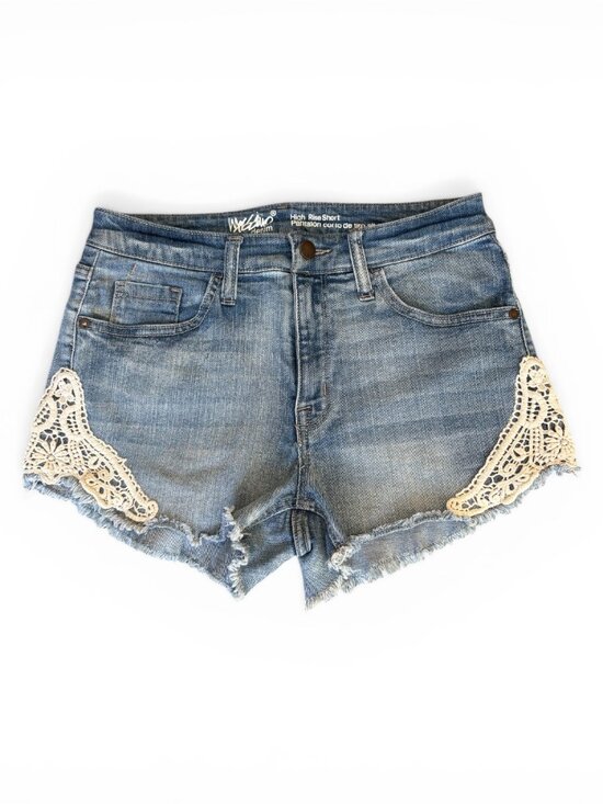 Mossimo Supply Co. Pants - Mossimo Denim High Rise Lace Trim Cutoff Shorts Size 8/29
